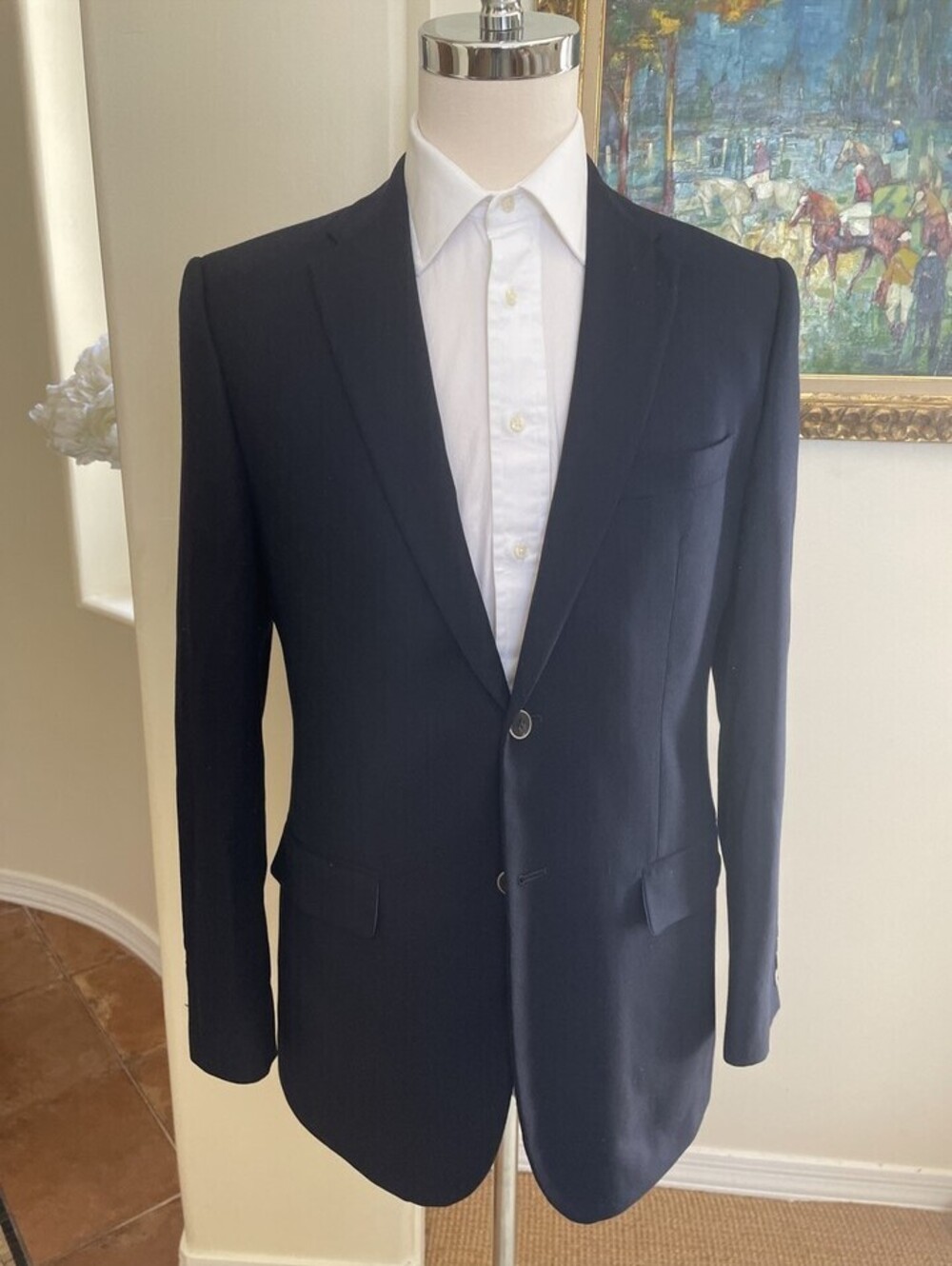 Saks Fifth Avenue Blazer Loro Piana Sports Coat Jacket 40L